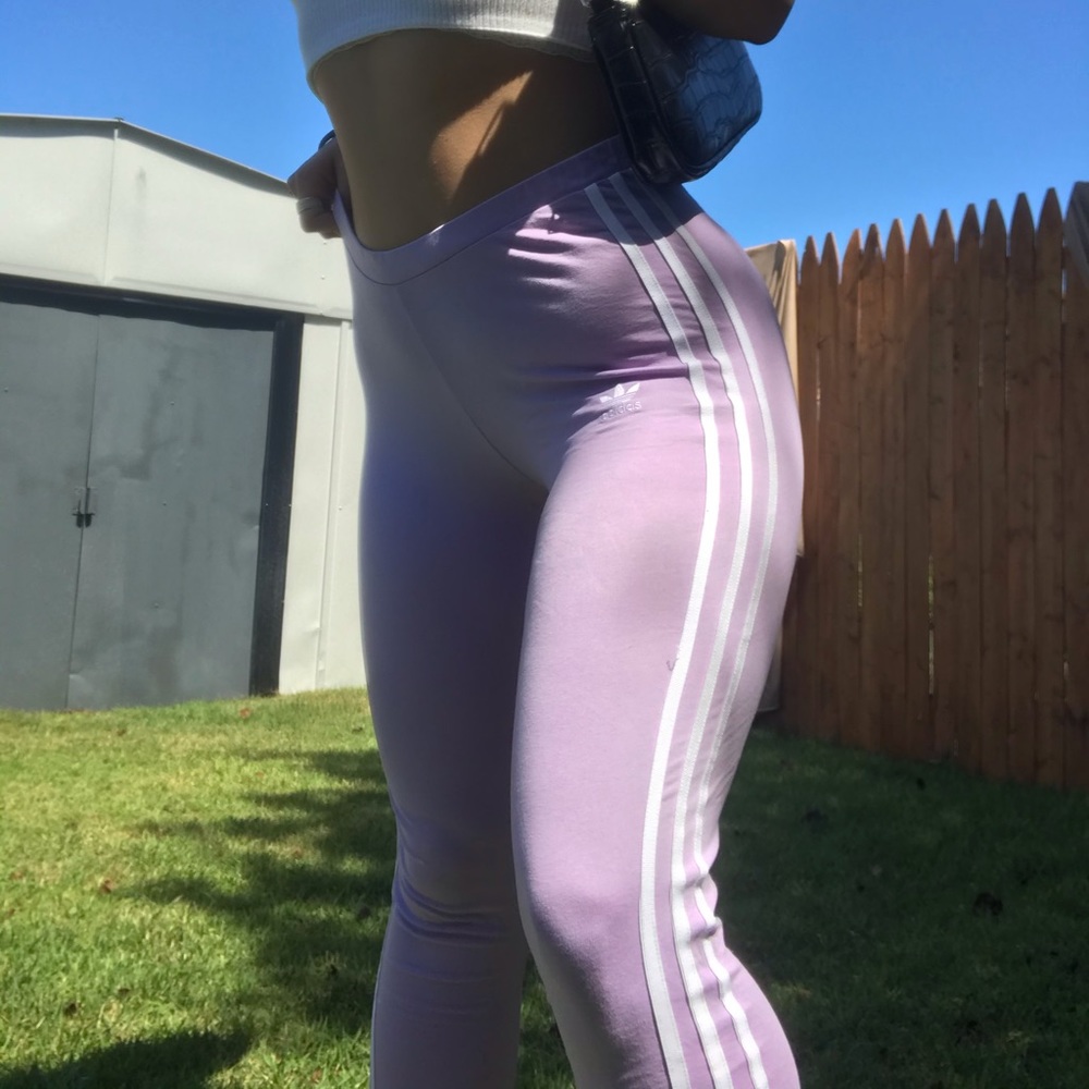 LILAC ADIDAS LEGGINGS